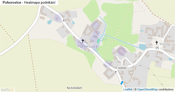 Pohorovice - mapa podnikání