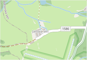 Janova Ves v obci Pohorská Ves - mapa části obce