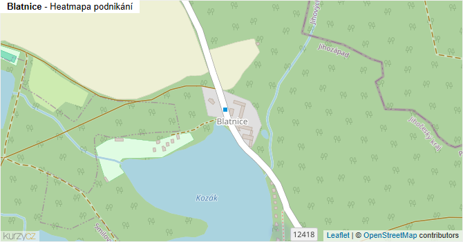 Blatnice - mapa podnikání