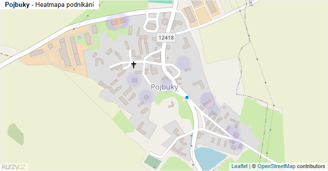 Pojbuky - mapa podnikání