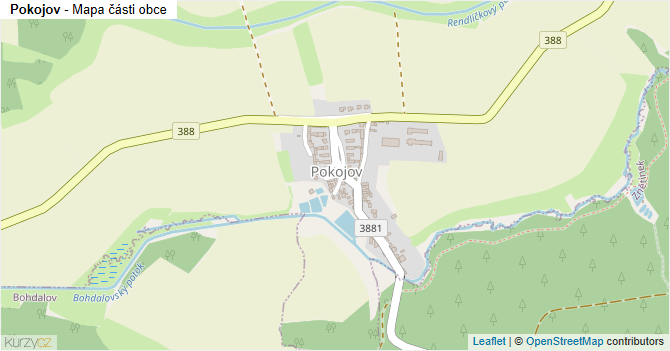 Pokojov - mapa části obce