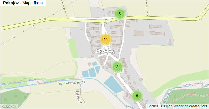 Pokojov - mapa firem