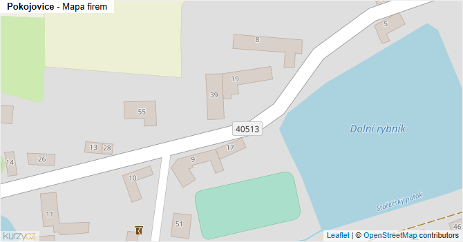 Pokojovice - mapa firem