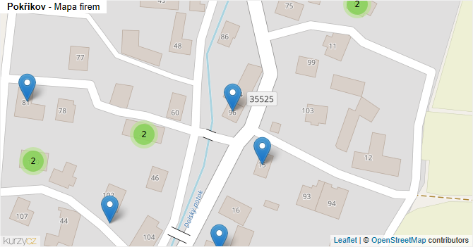 Pokřikov - mapa firem