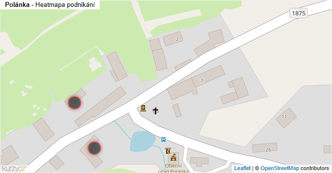 Polánka - mapa podnikání