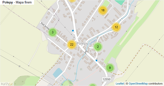 Polepy - mapa firem
