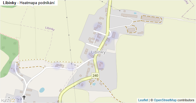 Libínky - mapa podnikání