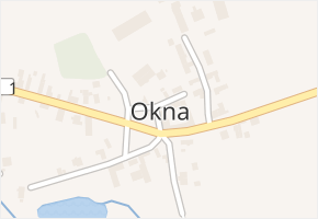 Okna v obci Polepy - mapa části obce