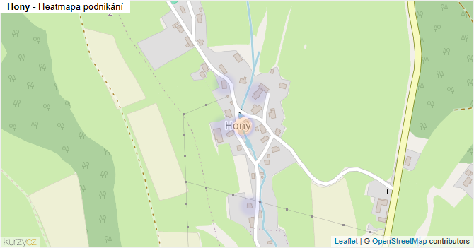 Hony - mapa podnikání