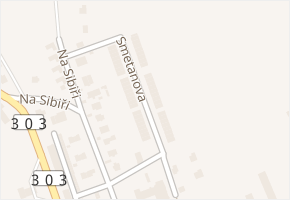 Smetanova v obci Police nad Metují - mapa ulice