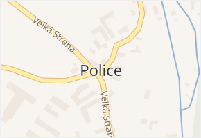 Police v obci Police - mapa části obce