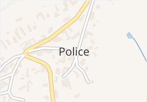 Police v obci Police - mapa části obce