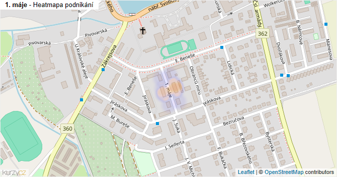 1. máje - mapa podnikání