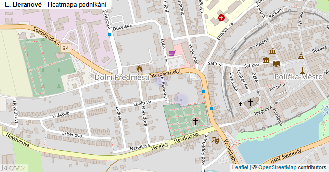 E. Beranové - mapa podnikání