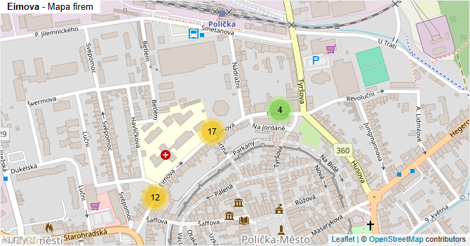 Eimova - mapa firem