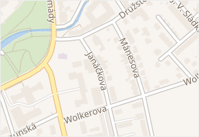 Janáčkova v obci Polička - mapa ulice