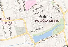 Nám. B. Martinů v obci Polička - mapa ulice