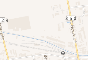 Paseky v obci Polička - mapa ulice