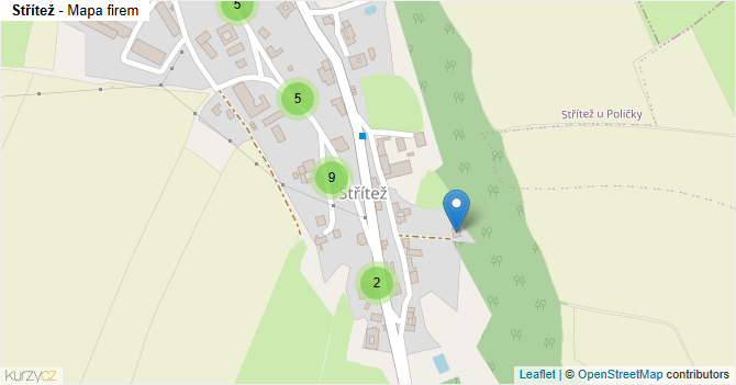 Střítež - mapa firem