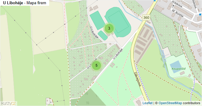 U Liboháje - mapa firem