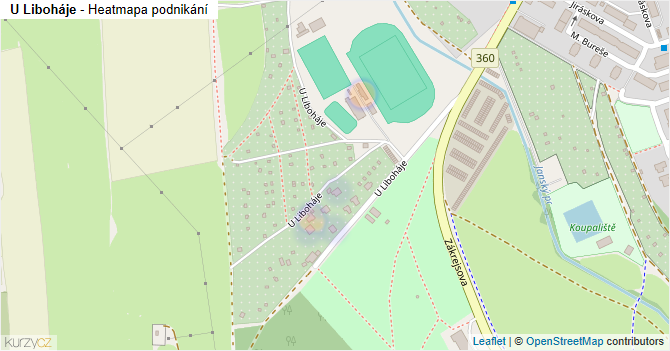 U Liboháje - mapa podnikání