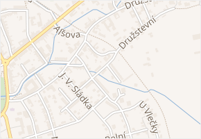 V. Hálka v obci Polička - mapa ulice