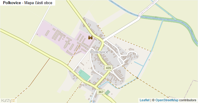 Polkovice - mapa části obce