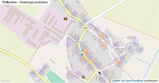 Polkovice - mapa podnikání