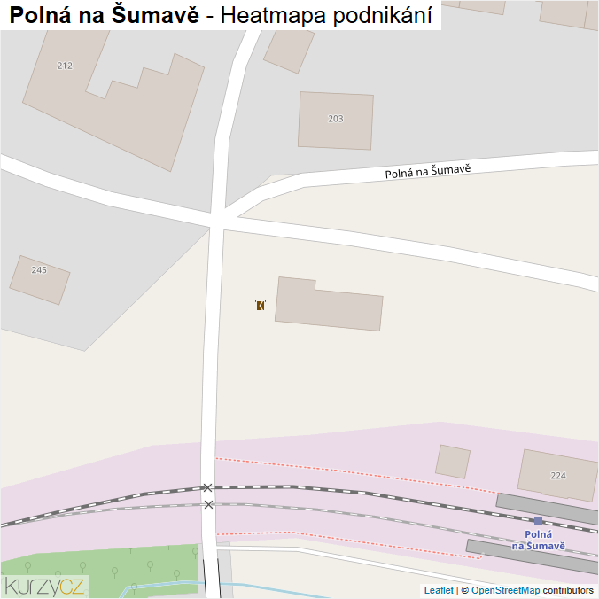 Mapa Polná na Šumavě - Firmy v obci.