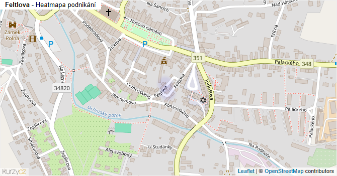 Feltlova - mapa podnikání