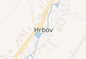Hrbov v obci Polná - mapa části obce
