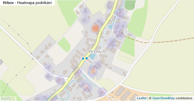 Hrbov - mapa podnikání