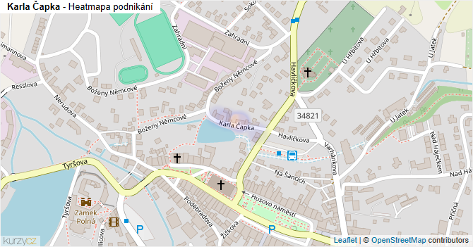 Karla Čapka - mapa podnikání