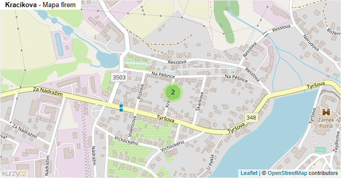 Kracíkova - mapa firem