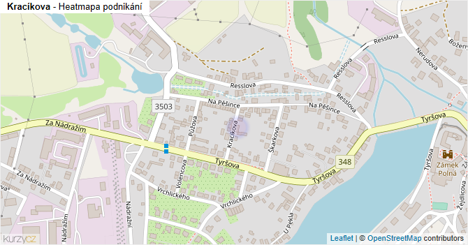 Kracíkova - mapa podnikání