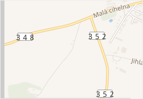 Lísek v obci Polná - mapa ulice