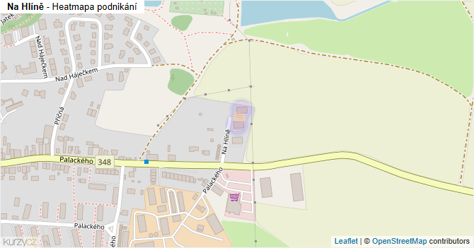 Na Hlíně - mapa podnikání