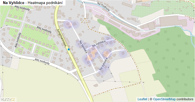 Na Vyhlídce - mapa podnikání