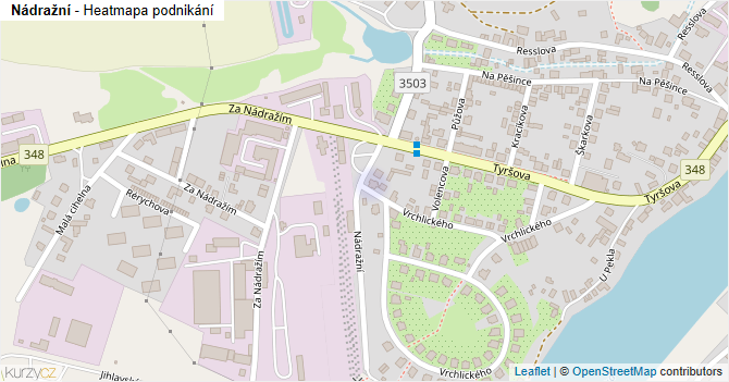 Nádražní - mapa podnikání