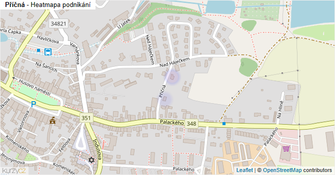 Příčná - mapa podnikání