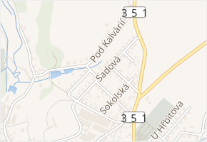 Sadová v obci Polná - mapa ulice