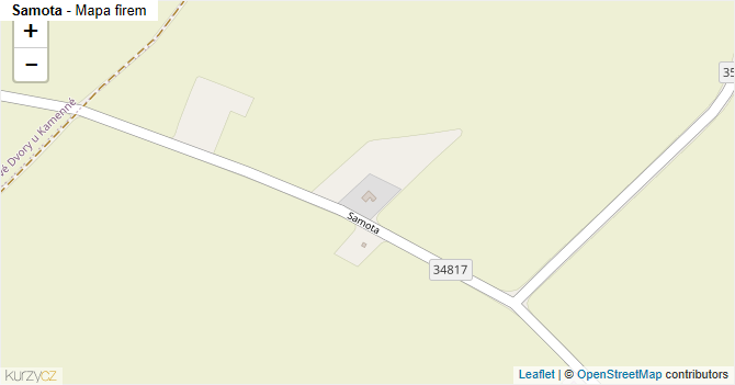 Samota - mapa firem