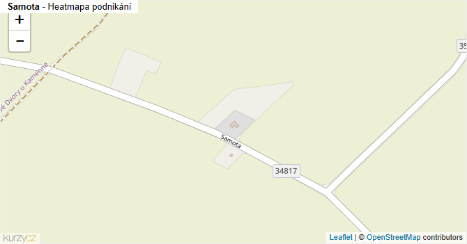 Samota - mapa podnikání
