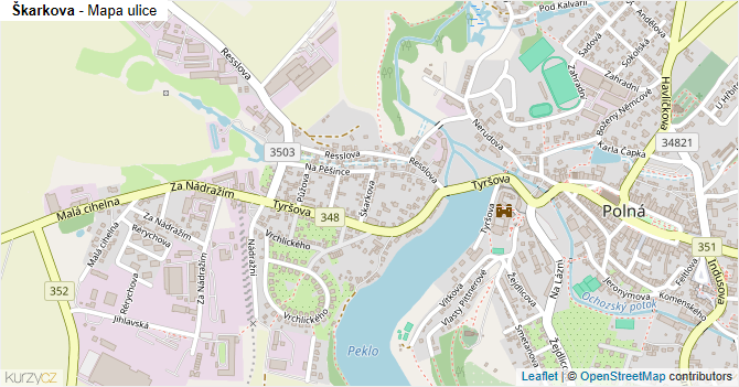 Škarkova - mapa ulice