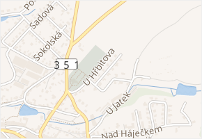 U Hřbitova v obci Polná - mapa ulice