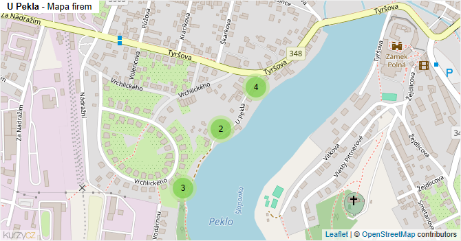 U Pekla - mapa firem