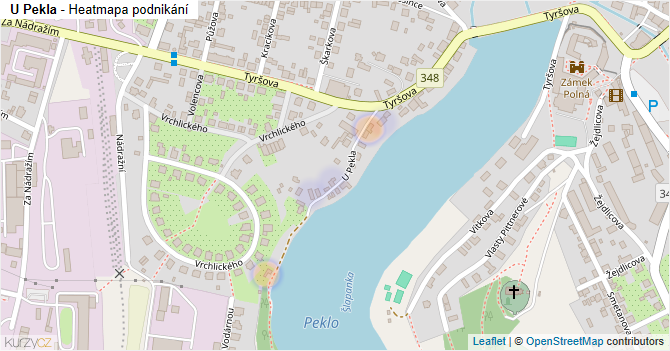 U Pekla - mapa podnikání