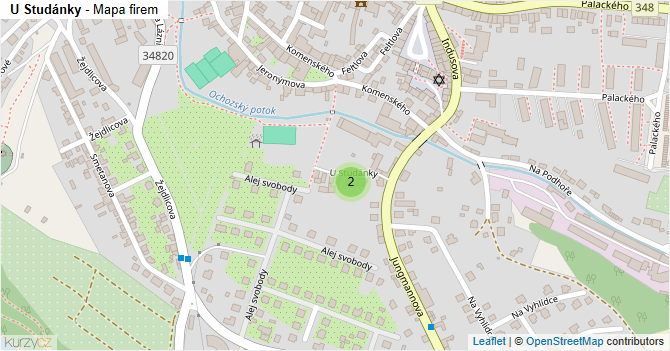 U Studánky - mapa firem