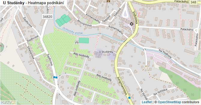 U Studánky - mapa podnikání