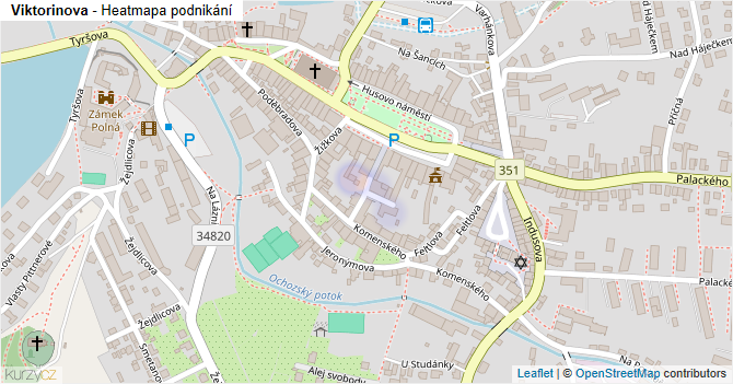 Viktorinova - mapa podnikání